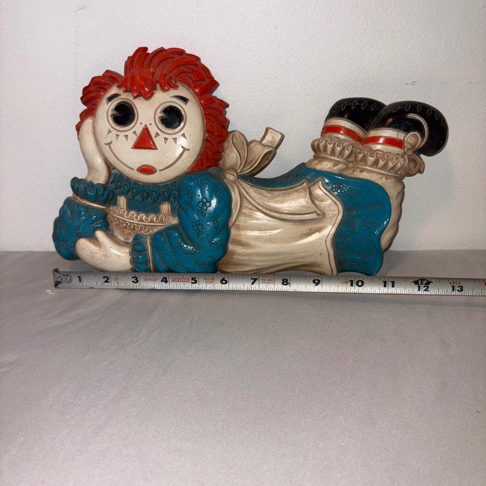 Vintage Raggedy Ann Wall Decor 1980s The Bobbs Merrill Co. Americana - Picture 3 of 4